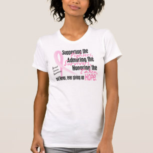 T-shirt Survivants de combattants pris le ruban de rose