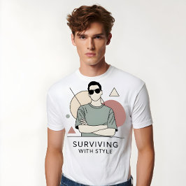 T-shirt 'Surviving With Style'