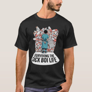 T-shirt Survivre À La Vie Malade De Boi