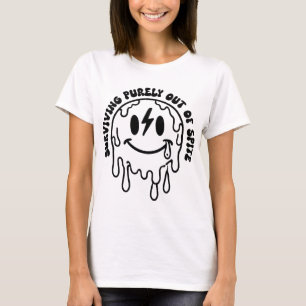 T-shirt Survivre Purement Hors d'esprit, instruction Bold