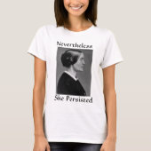 T-shirt Susan B. Anthony - elle a persisté ! (Devant)