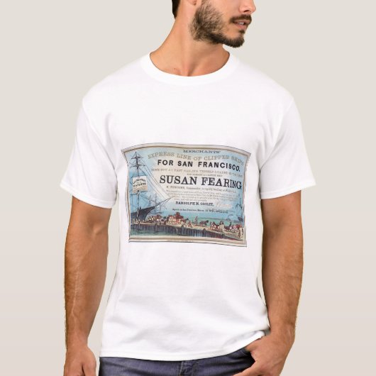 T-shirt Susan Fearing navire clipper 1900 (Devant)