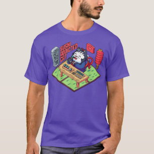 T-shirt Sushi Addicted Chat Japonais Nourriture Manga 