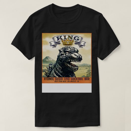 T-shirt Sushi atomique du roi (Design devant)