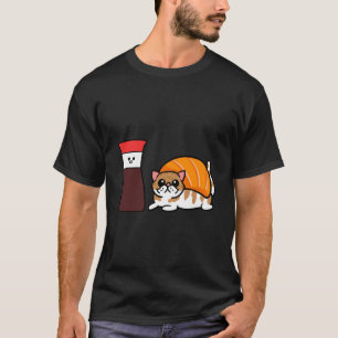 T-shirt Sushi au chat persan soja