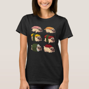 T-shirt Sushi Carlin Hommes Femmes Cool Sushi Animaux de c