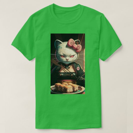 T-shirt Sushi Cat (Design devant)