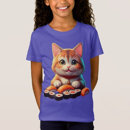 T-Shirt Sushi Cat (Devant)
