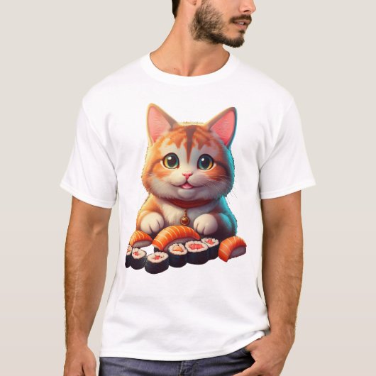 T-shirt Sushi Cat (Devant)