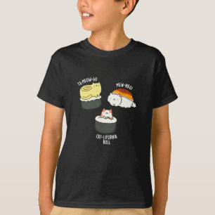 T-shirt Sushi Cats Funny Sushi Pun Dark BG