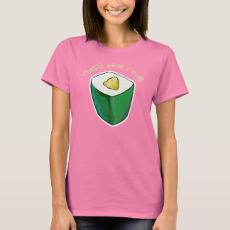 T-shirt Sushi C'est comme ça que je roule California Roll 
