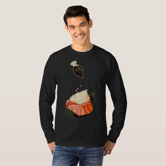 T-shirt Sushi de pêche (Devant entier)