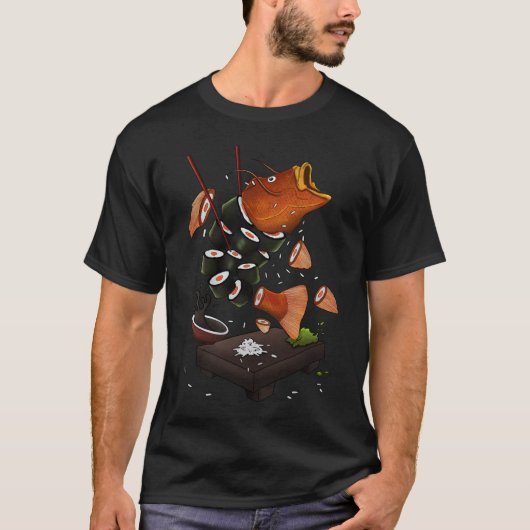 T-shirt Sushi de poisson (Devant)