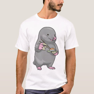 T-shirt Sushi de taupe