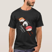 T-shirt Sushi Diapositive Sur Baguettes Kawaii Anime Japon (Devant)