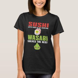 T-shirt Sushi Et Wasabi Nourriture Assez Épicée Japon