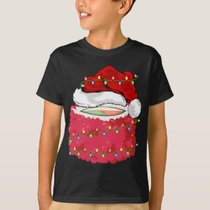 T-shirt Sushi Fast Food Lover Xmas Santa Hat Sushi Christa