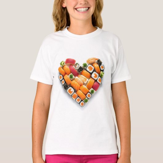 T-shirt Sushi heart (Devant)