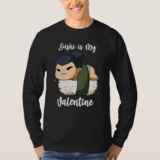 T-shirt Sushi is My Valentine Sumo Wrestler Valentine's Da (Devant)