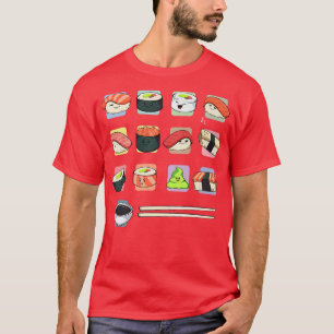 T-shirt Sushi Japonais Foody Aîné Asie Fan Profitez de nou