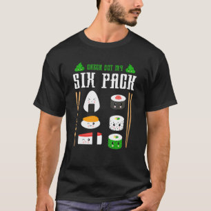 T-shirt Sushi Japonais Gym Découvrez Mon Six Pack Fitness