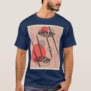 T-shirt Sushi japonais rétro Anime Kawaii Japon