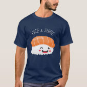 T-shirt Sushi Kawaii Rice & Shine (Devant)