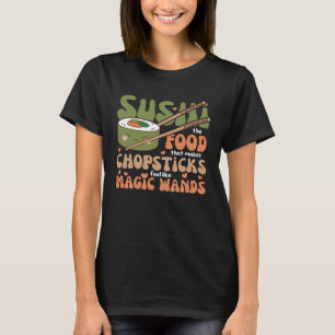 T-shirt Sushi La Nourriture Qui Fait Des Baguettes Ressemb