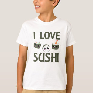 T-shirt Sushi Love Cute Cawaii Aliments Favoris Alimentati