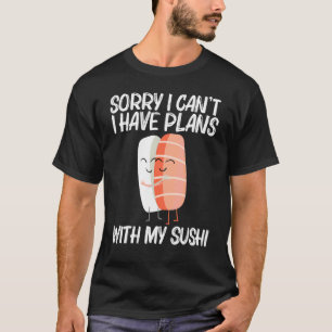 T-shirt Sushi Mignon Pour Hommes Femmes Cuisine Japonaise
