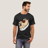 T-shirt Sushi Pug (Devant entier)