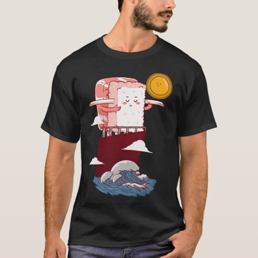 T-shirt Sushi romantique (Devant)