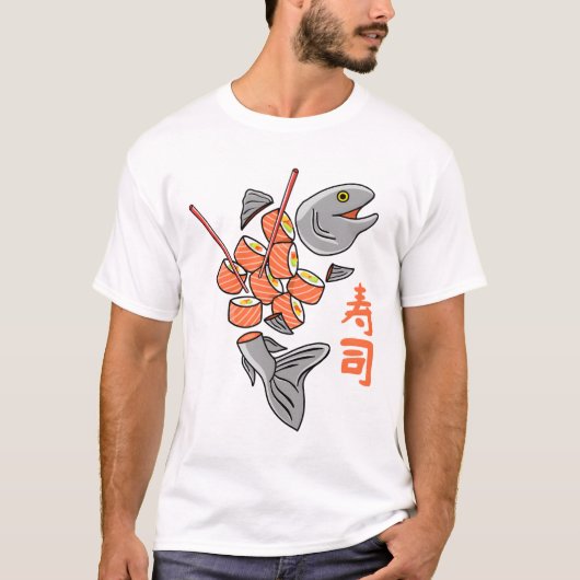 T-shirt Sushi saumon (Devant)
