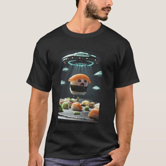 T-shirt Sushi Selfie Ufo (Devant)