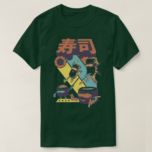 T-shirt Sushi Sentai (Design devant)
