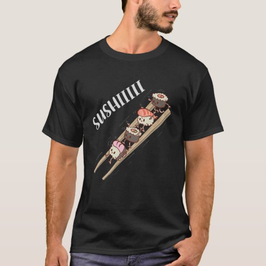 T-shirt Sushi Slide Japonais Alimentation asiatique (Devant)