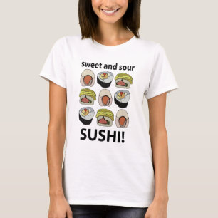 T-shirt Sushi Sucré et Acide