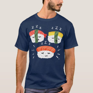 T-shirt Sushi Sushi Sleeping Kawaii