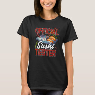 T-shirt Sushi Tester Japonais Amateur De Nourriture Drôle