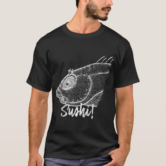 T-shirt Sushi ! Tête de poisson (Devant)