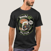 T-shirt Sushi XP Jouer Fusion alimentaire de gamer frais (Devant)