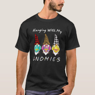 T-shirt Suspendu avec mes gnomes lapin oeuf chasse gnome H