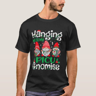 T-shirt Suspendu avec mes Gnomies de PICU Gnomes Infirmièr