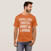 T-shirt Suspendu comme intelligent comme des amis de cheva (Devant entier)