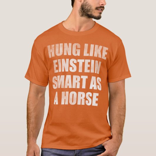 T-shirt Suspendu comme intelligent comme des amis de cheva (Devant)