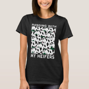 T-shirt Suspendue avec mes génisses vache