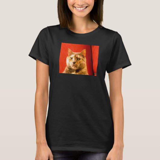 T-shirt Suspicious Cat Meme (Devant)