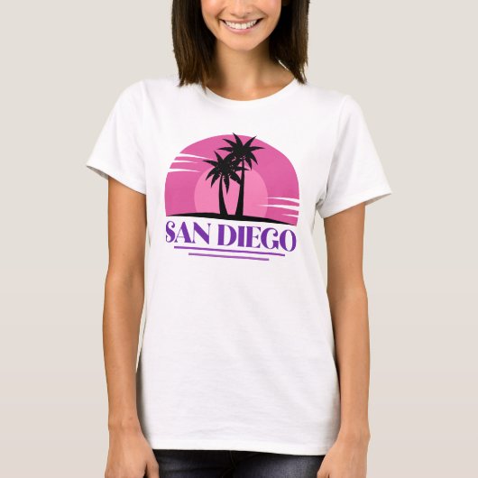 T-shirt Susse rétro de San Diego en Californie (Devant)