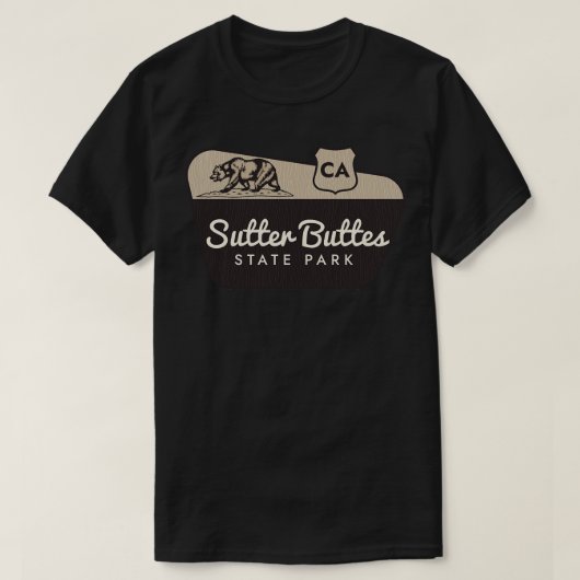T-shirt Sutter Buttes State Park California Affiche de bie (Design devant)