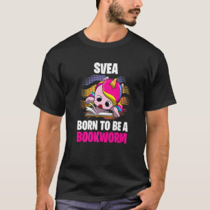 T-shirt Svea Born To Be A Bookworm Personalized